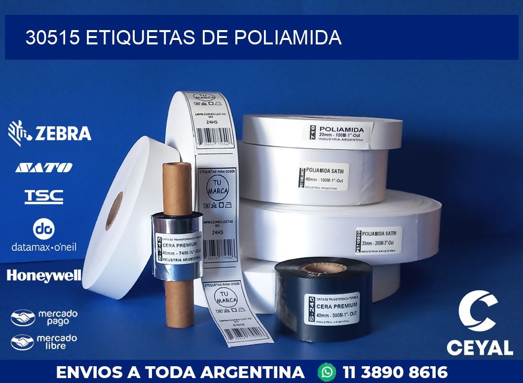 30515 ETIQUETAS DE POLIAMIDA