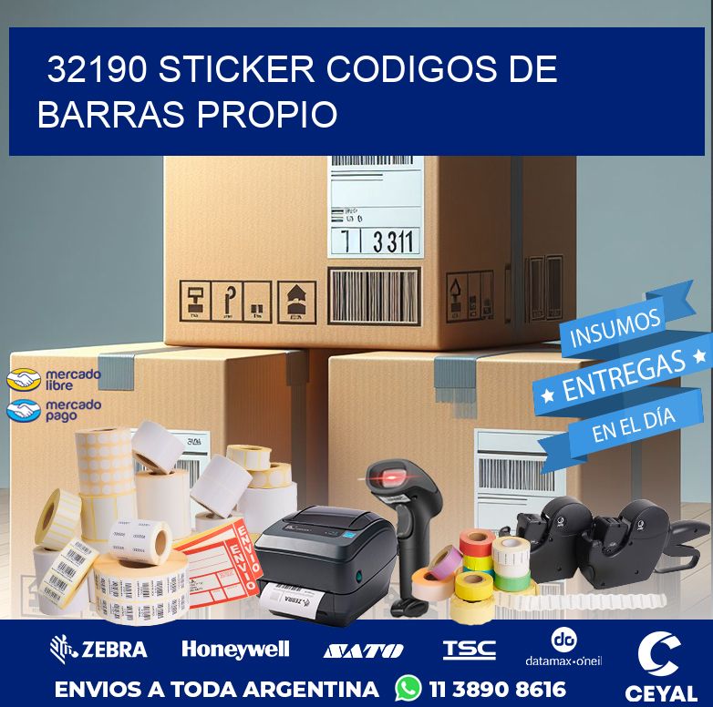 32190 STICKER CODIGOS DE BARRAS PROPIO