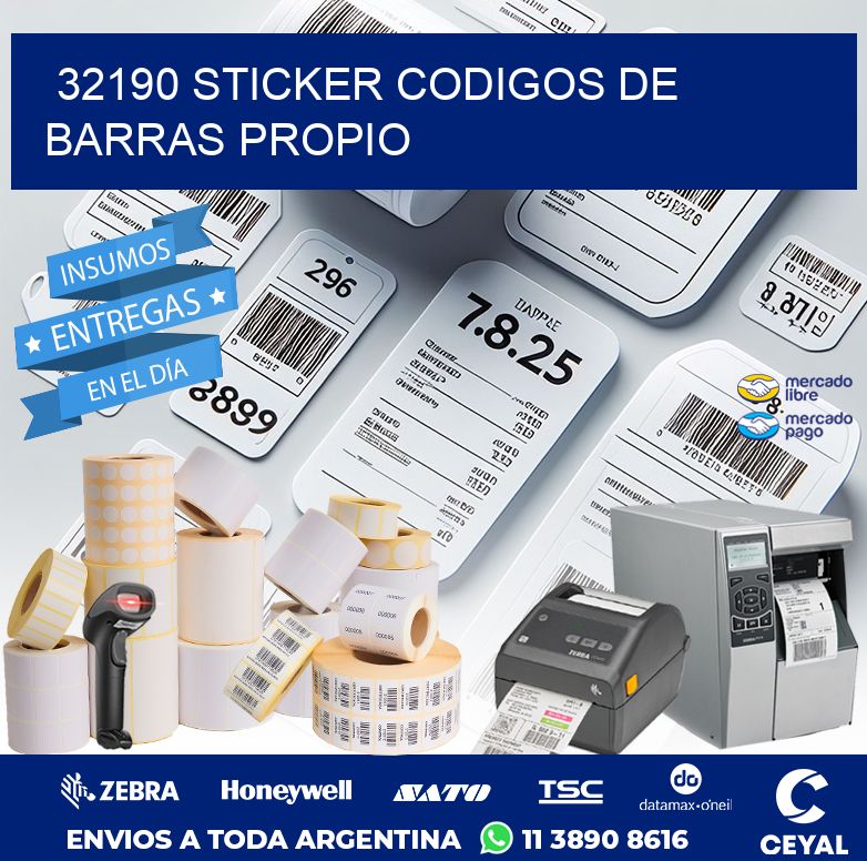 32190 STICKER CODIGOS DE BARRAS PROPIO