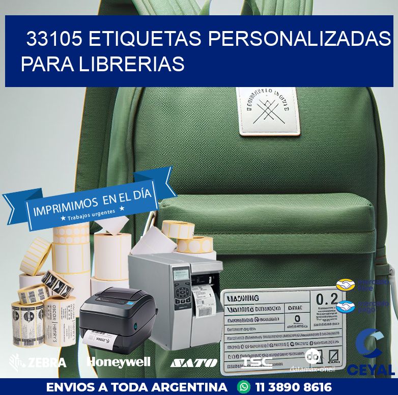 33105 ETIQUETAS PERSONALIZADAS PARA LIBRERIAS