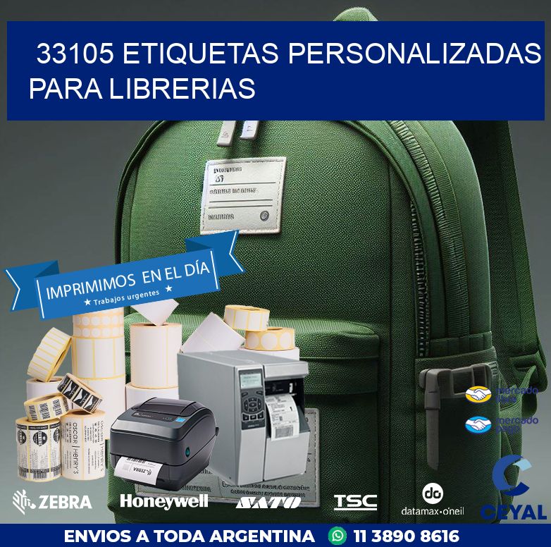 33105 ETIQUETAS PERSONALIZADAS PARA LIBRERIAS