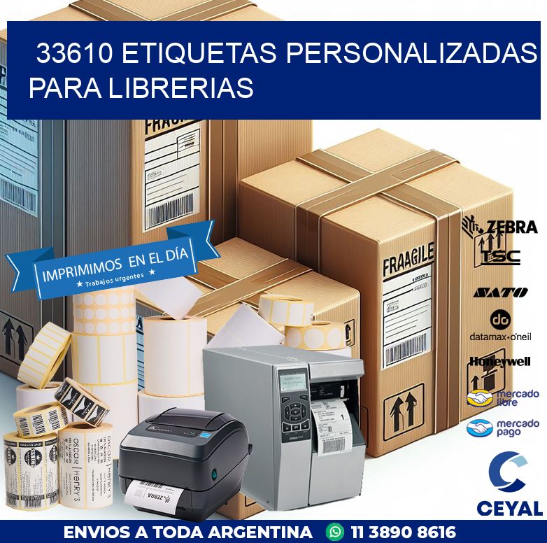 33610 ETIQUETAS PERSONALIZADAS PARA LIBRERIAS