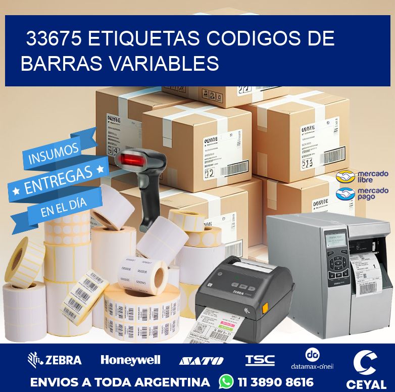 33675 ETIQUETAS CODIGOS DE BARRAS VARIABLES
