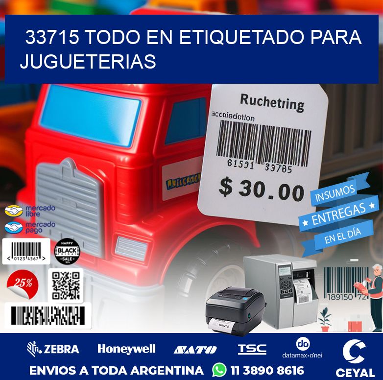 33715 TODO EN ETIQUETADO PARA JUGUETERIAS