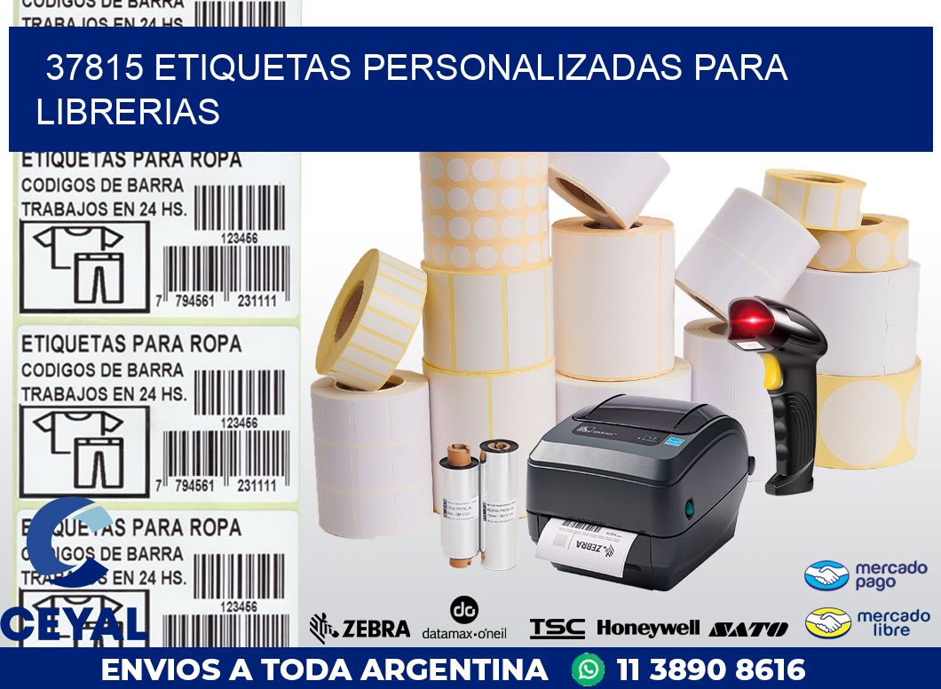 37815 ETIQUETAS PERSONALIZADAS PARA LIBRERIAS