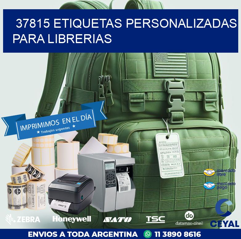 37815 ETIQUETAS PERSONALIZADAS PARA LIBRERIAS