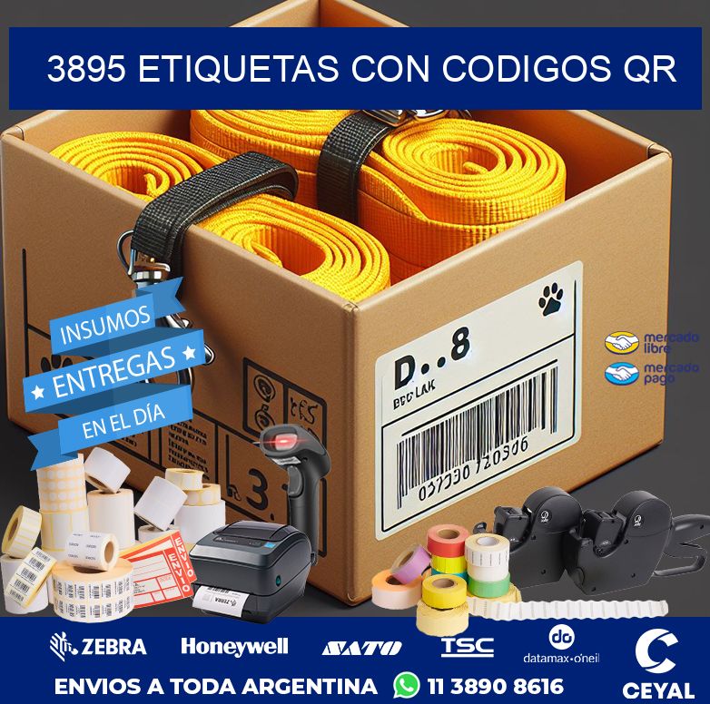 3895 ETIQUETAS CON CODIGOS QR