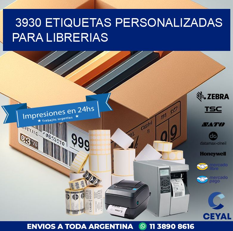 3930 ETIQUETAS PERSONALIZADAS PARA LIBRERIAS