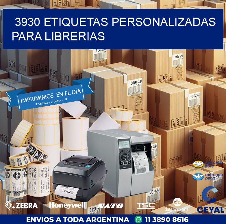 3930 ETIQUETAS PERSONALIZADAS PARA LIBRERIAS