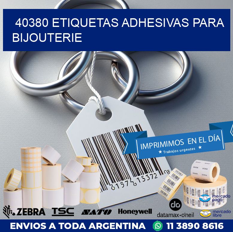 40380 ETIQUETAS ADHESIVAS PARA BIJOUTERIE