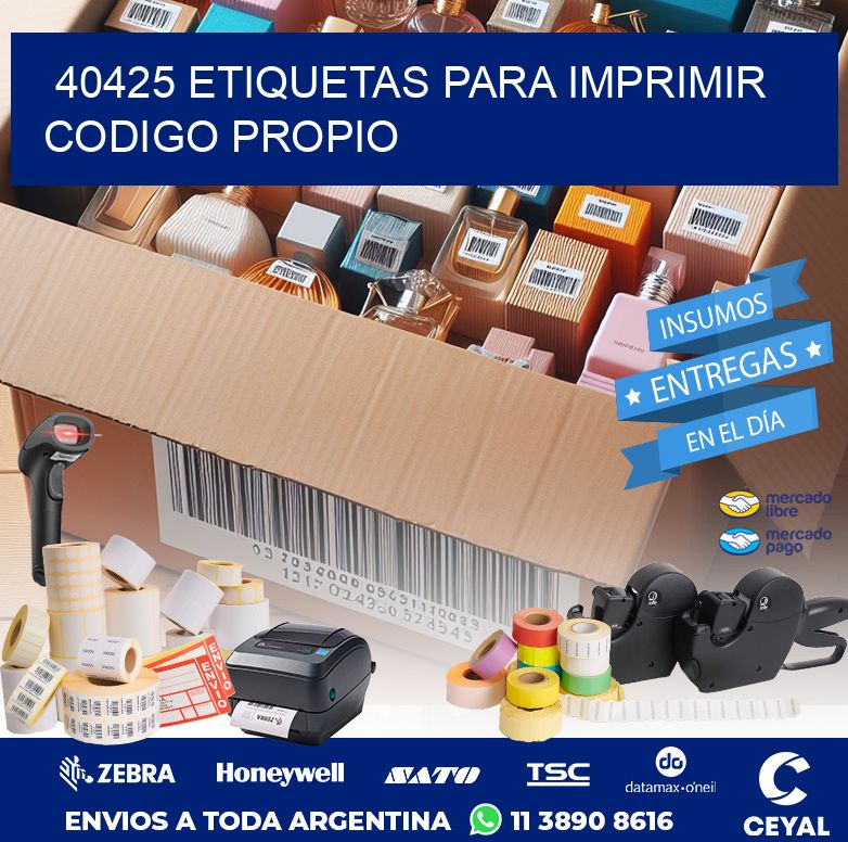 40425 ETIQUETAS PARA IMPRIMIR CODIGO PROPIO