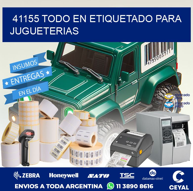 41155 TODO EN ETIQUETADO PARA JUGUETERIAS