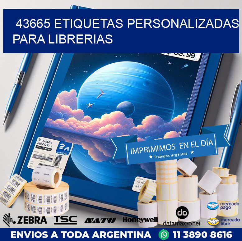 43665 ETIQUETAS PERSONALIZADAS PARA LIBRERIAS