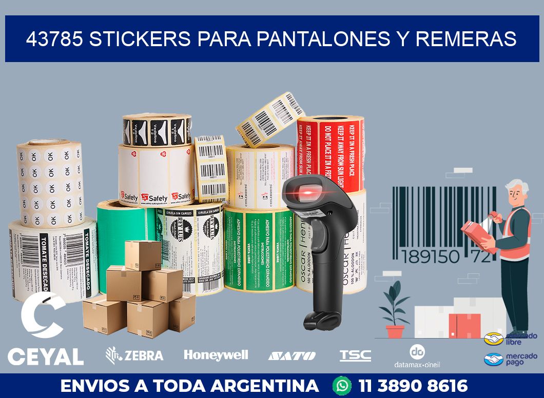 43785 STICKERS PARA PANTALONES Y REMERAS