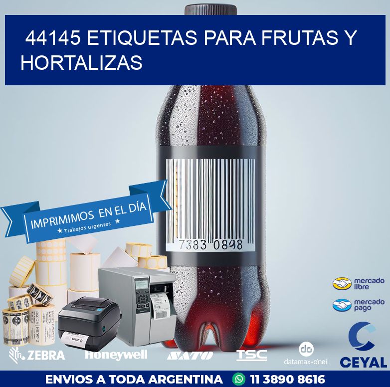 44145 ETIQUETAS PARA FRUTAS Y HORTALIZAS