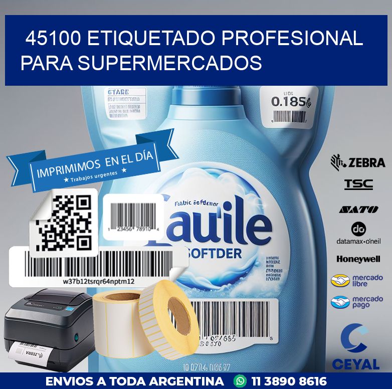 45100 ETIQUETADO PROFESIONAL PARA SUPERMERCADOS