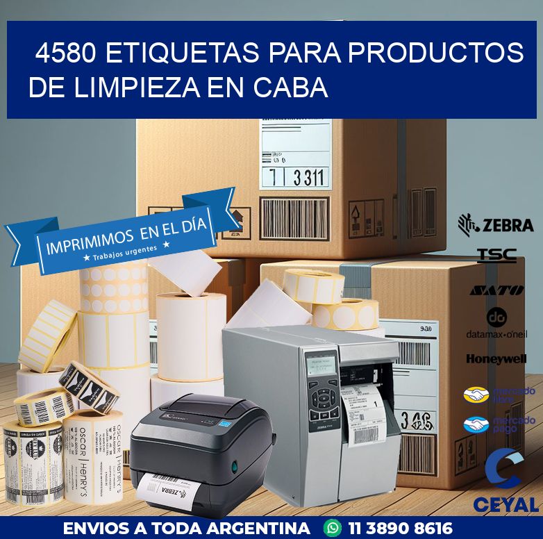 4580 ETIQUETAS PARA PRODUCTOS DE LIMPIEZA EN CABA