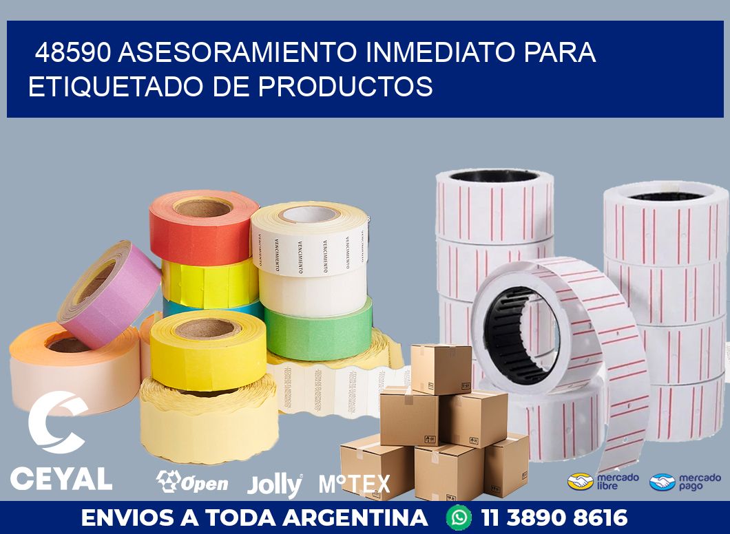 48590 ASESORAMIENTO INMEDIATO PARA ETIQUETADO DE PRODUCTOS