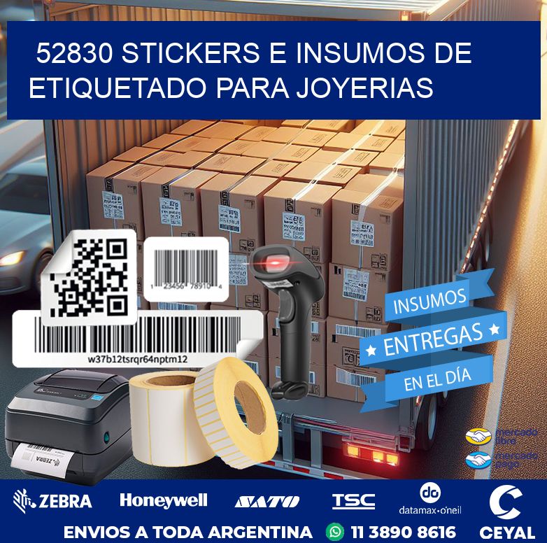 52830 STICKERS E INSUMOS DE ETIQUETADO PARA JOYERIAS