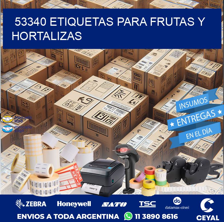 53340 ETIQUETAS PARA FRUTAS Y HORTALIZAS