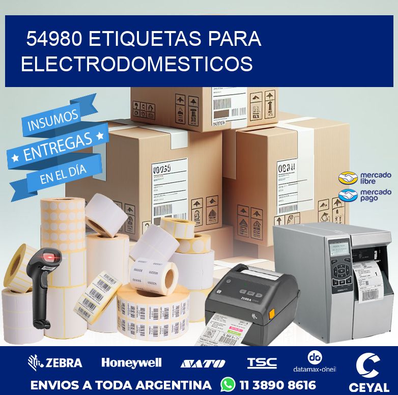 54980 ETIQUETAS PARA ELECTRODOMESTICOS