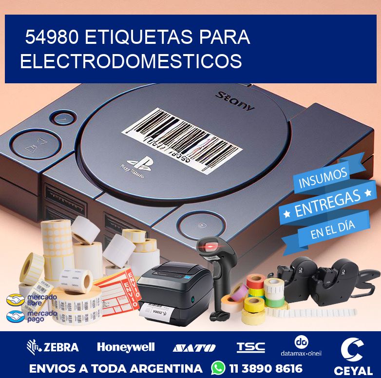 54980 ETIQUETAS PARA ELECTRODOMESTICOS
