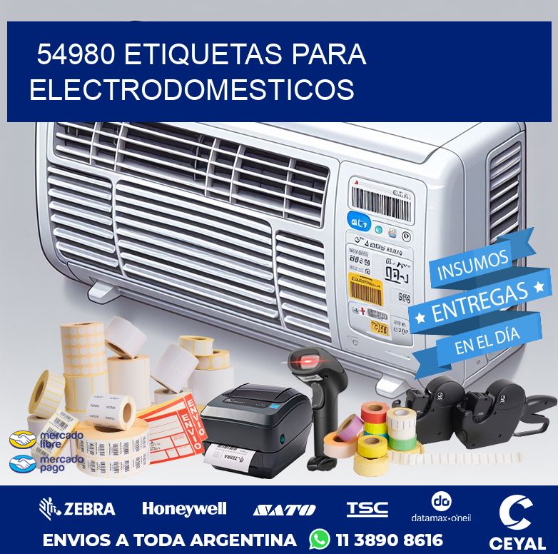 54980 ETIQUETAS PARA ELECTRODOMESTICOS