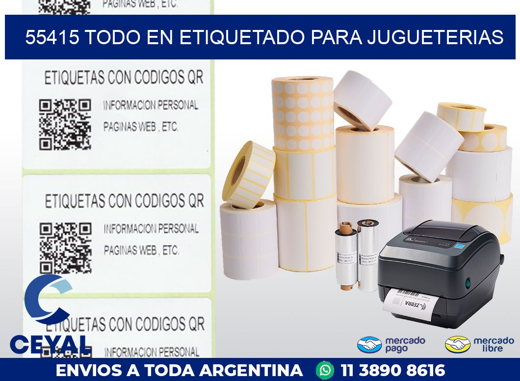 55415 TODO EN ETIQUETADO PARA JUGUETERIAS