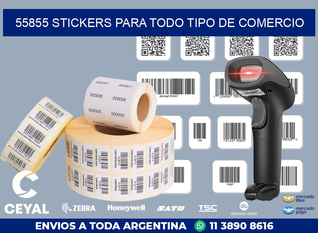 55855 STICKERS PARA TODO TIPO DE COMERCIO