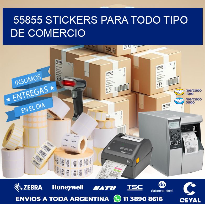 55855 STICKERS PARA TODO TIPO DE COMERCIO