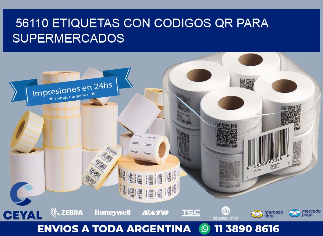 56110 ETIQUETAS CON CODIGOS QR PARA SUPERMERCADOS