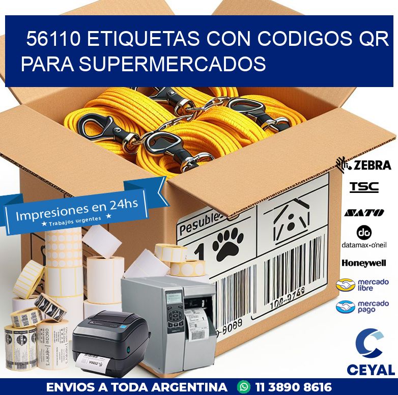 56110 ETIQUETAS CON CODIGOS QR PARA SUPERMERCADOS