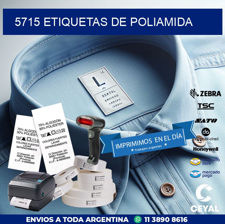 5715 ETIQUETAS DE POLIAMIDA
