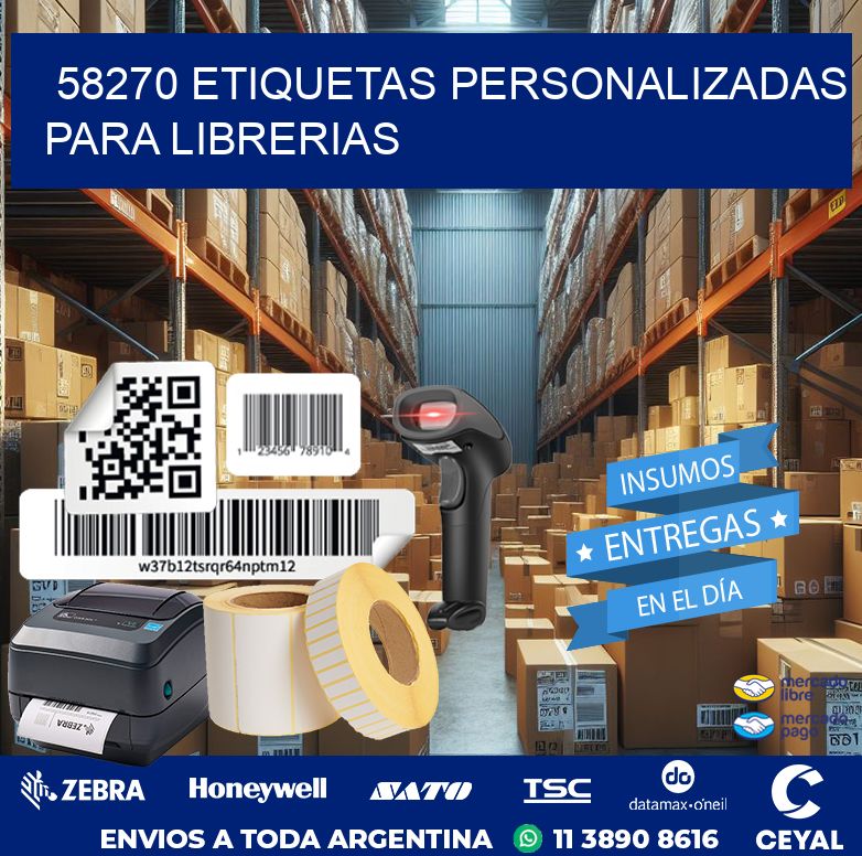 58270 ETIQUETAS PERSONALIZADAS PARA LIBRERIAS