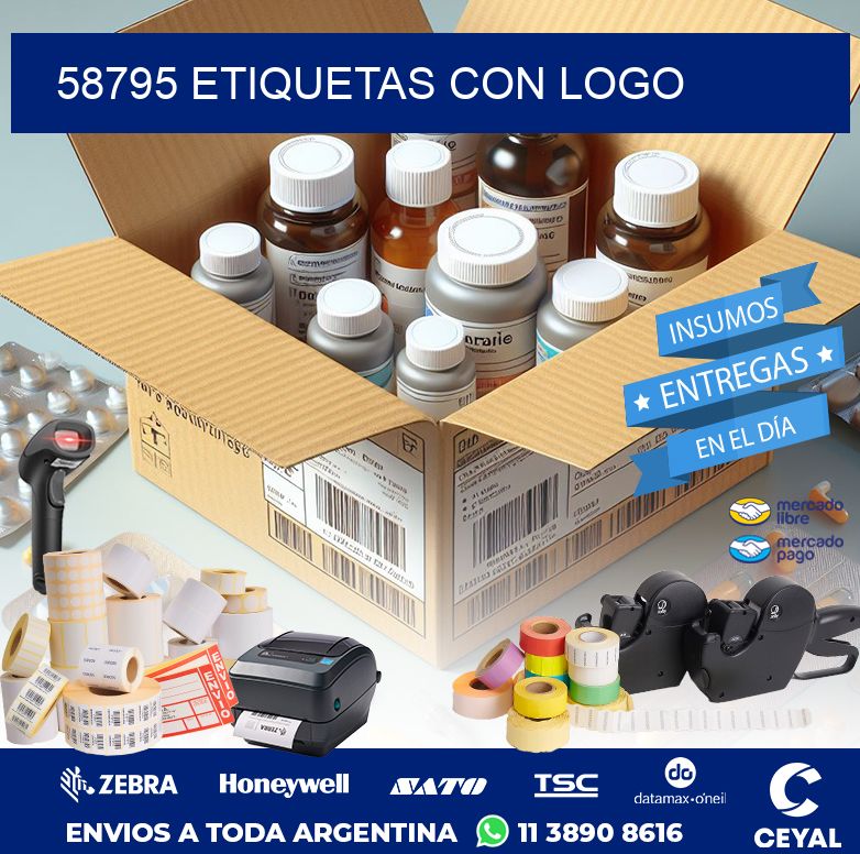 58795 ETIQUETAS CON LOGO