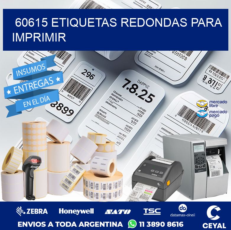 60615 ETIQUETAS REDONDAS PARA IMPRIMIR