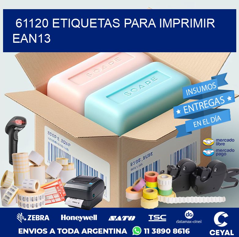 61120 ETIQUETAS PARA IMPRIMIR EAN13