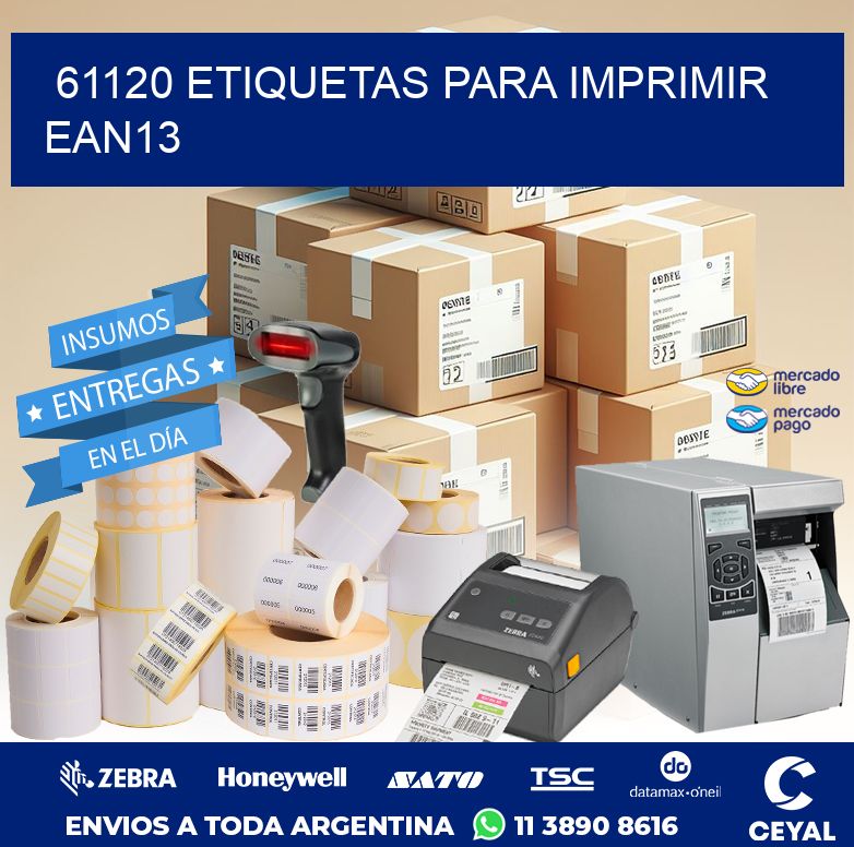 61120 ETIQUETAS PARA IMPRIMIR EAN13