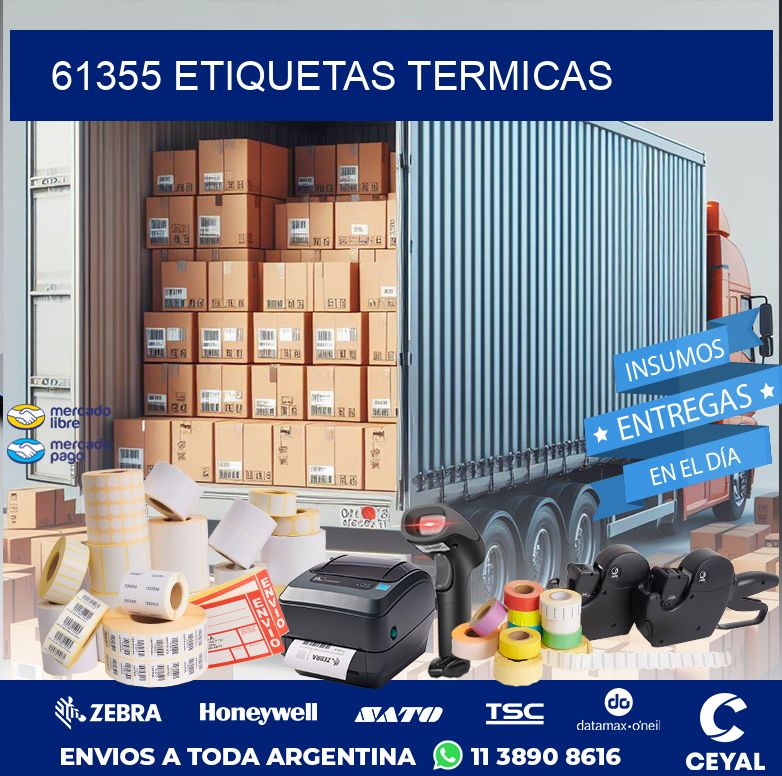 61355 ETIQUETAS TERMICAS