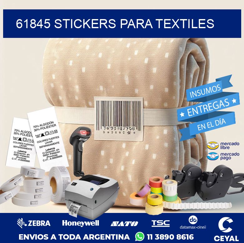 61845 STICKERS PARA TEXTILES
