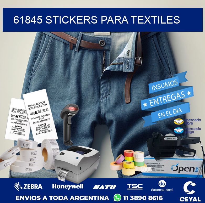 61845 STICKERS PARA TEXTILES