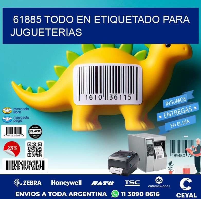 61885 TODO EN ETIQUETADO PARA JUGUETERIAS