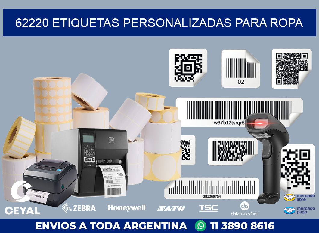 62220 ETIQUETAS PERSONALIZADAS PARA ROPA
