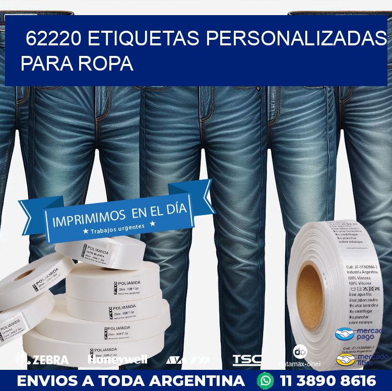 62220 ETIQUETAS PERSONALIZADAS PARA ROPA