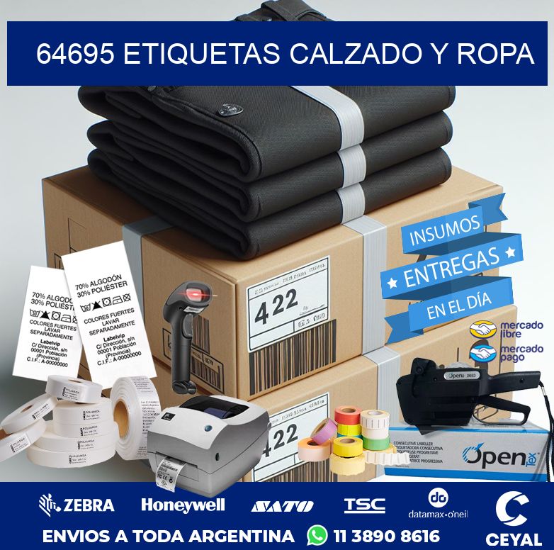 64695 ETIQUETAS CALZADO Y ROPA