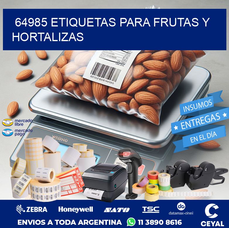 64985 ETIQUETAS PARA FRUTAS Y HORTALIZAS