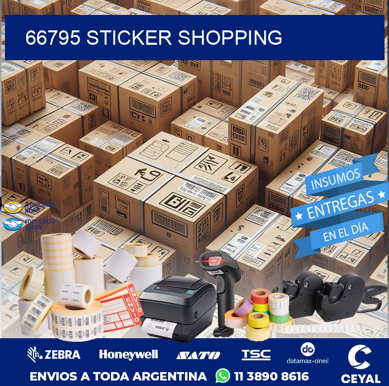 66795 STICKER SHOPPING