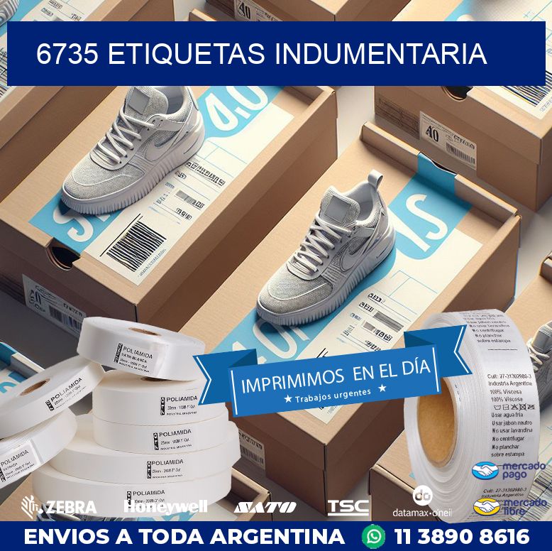 6735 ETIQUETAS INDUMENTARIA