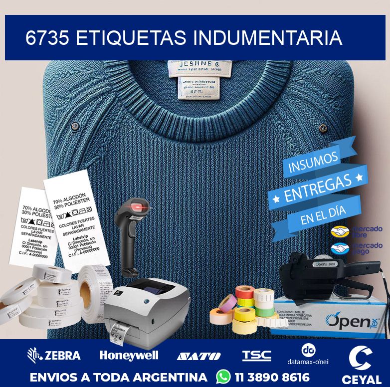6735 ETIQUETAS INDUMENTARIA