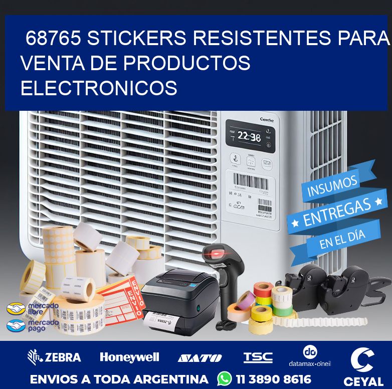 68765 STICKERS RESISTENTES PARA VENTA DE PRODUCTOS ELECTRONICOS